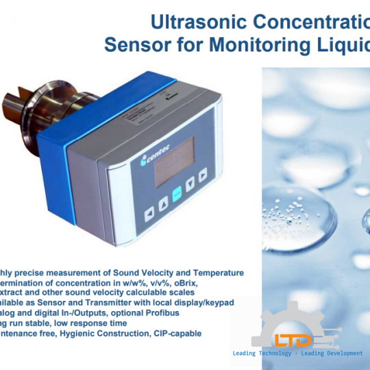 Centec SONATEC – Cảm biến đo nồng độ siêu âm chính xác Centec Việt Nam