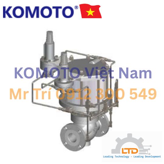 Giải Pháp Van điều áp cho khí GAS 0.5 tới 10 bar, 0.5 tới 40 bar hãng KOMOTO Việt Nam, Pressure Regulating Valves (PRV) KOMOTO (1)