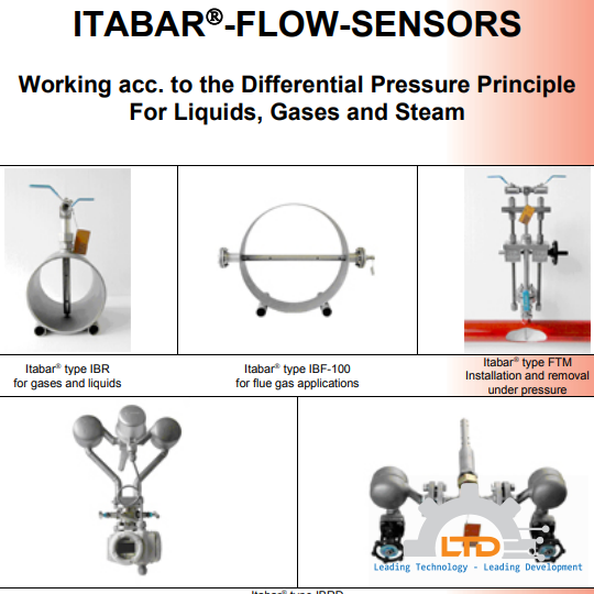 ITABAR Pitot Tube Flow Meters từ Germany