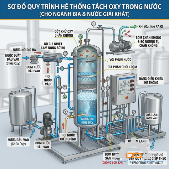 Lợi ích chính của tách O2 trong nước ngành thực phẩm – Vì sao cần tách Oxy?