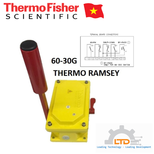 Safety Pull-cord 6031G  Thermo Scientific, Công tắc lệch băng tải 60-31G Ramsey THERMO FISHER