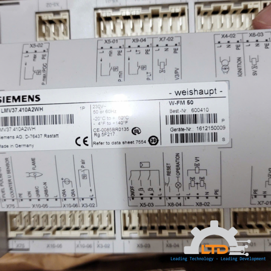SIEMENS LMV37.410A2WH Burner Control Base Unit SIEMENS VIỆT NAM