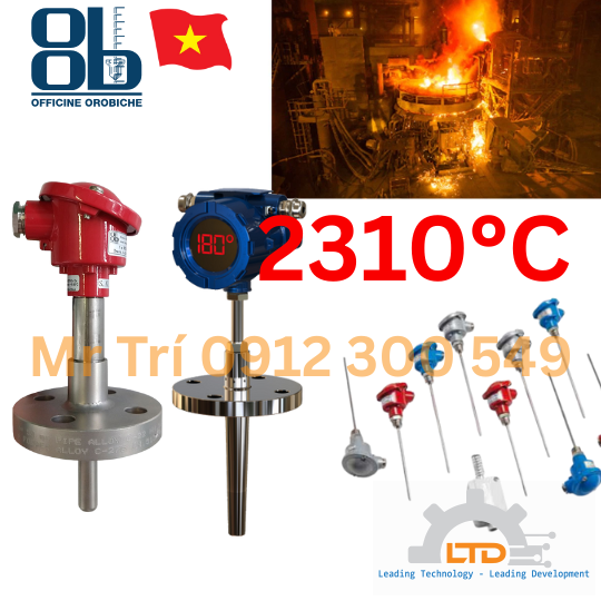 Cảm Biến Nhiệt Độ Chịu Nhiệt Cao 700–1500°C – Giải Pháp Đo Nhiệt Chính Xác Cho Mọi Quy Trình Công Nghiệp