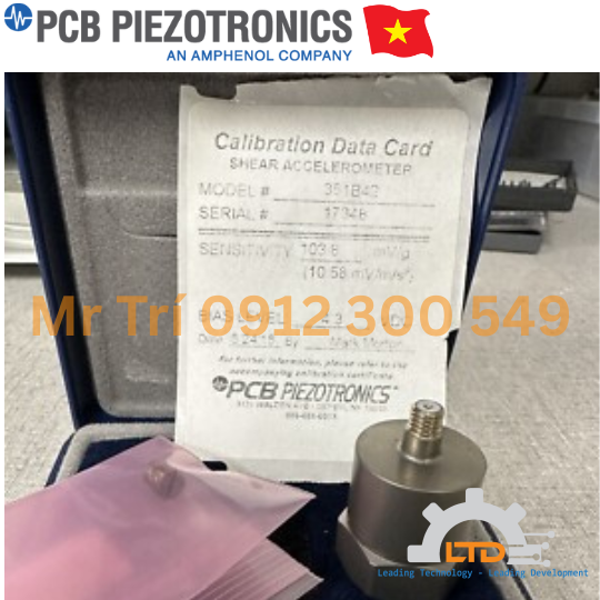 Cảm biến gia tốc PCB VIỆT NAM - LTĐ ĐẠI LÝ PHÂN PHỐI PCB TẠI VIỆT NAM