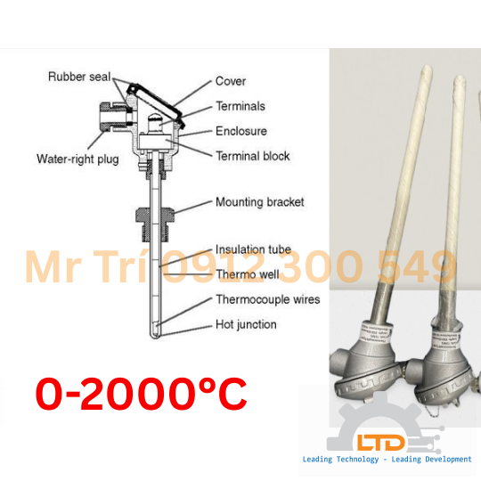 CTAAS24RHA24 REOTEMP USA – Giải pháp cảm biến nhiệt độ Ceramic Protection Tube Assembly REOTEMP Tại Vietnam