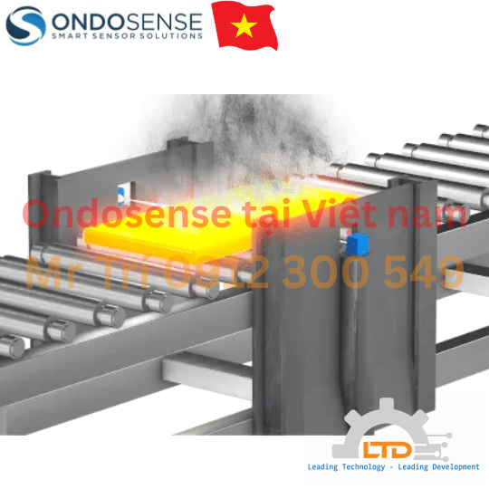 Giải pháp công nghệ rada kích thước phôi thép nóng sai số ±1 µm 1600°C hãng Ondosense Việt Nam, D500 D700 Ondosense