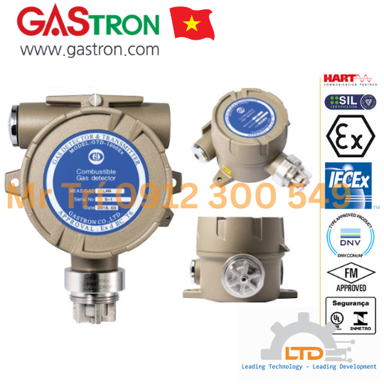 Giải pháp đo khí dễ cháy LNG, LPG, H₂, methane, butane hãng GASTRON tại VIỆT NAM