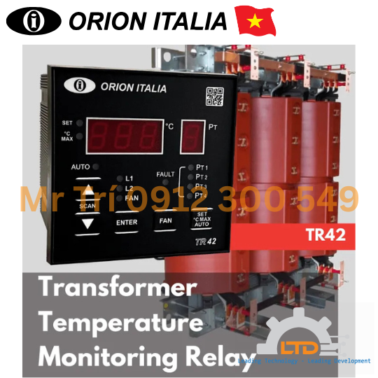 TR42CMW Orion, Rơle bảo vệ nhiệt độ TR42CMW, TR42CMW Orion Italia, Đại lý Orion Italia tại Việt Nam