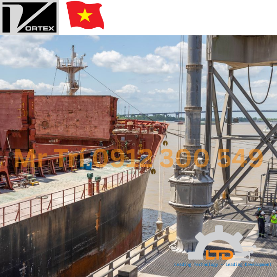 Vortex Automated Loading System, Giải pháp hệ thống tải vật liệu vật liệu rắn dạng hạt/bột vào xe tải, toa tàu, barges từ hãng Vortex USA tại Viet Nam