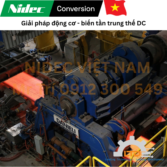 Động cơ - Motor DC hãng  NIDEC ANSALDO CONVERSION công suất trung và lớn ứng dụng tại Nhà máy Thép