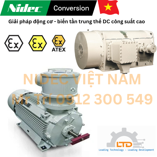 Motor DC trung thế Nidec GH225 GH250 GH280 NIDEC ANSALDO CONVERSION Việt Nam