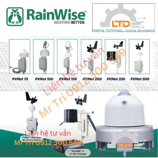PVMet500 RAINWISE Viet Nam, LTĐ đại lý RAINWISE tại Việt Nam