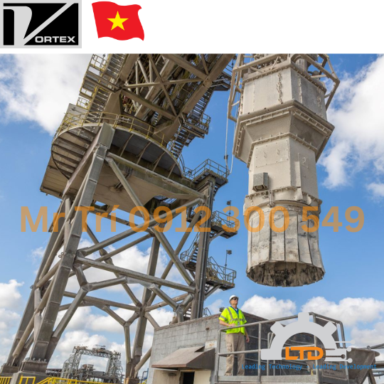Ship Loading Vortex , Giải pháp tải vật liệu rời vào xe tải, toa tàu, barges từ hãng Vortex USA tại Viet Nam