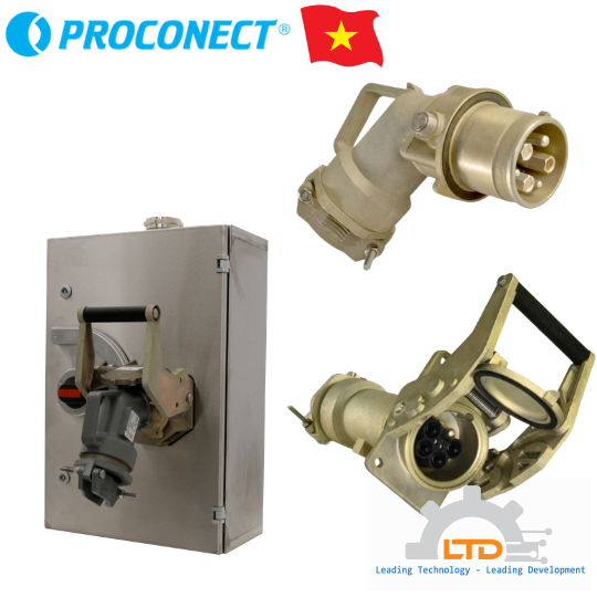 Socket 3PX5 Proconect, 330147-XX Female Socket 3PX5 3x70² + E + 2p + KIRK Key Proconect Việt Nam