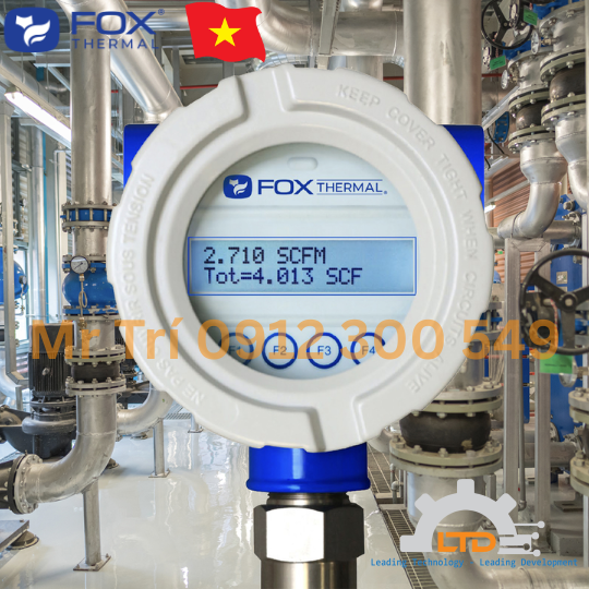 Thermal Mass Flow Meter Gas-SelectX® cho phép thay đổi loại khí mà không cần hiệu chuẩn lại FOX thermal instruments tại Việt Nam