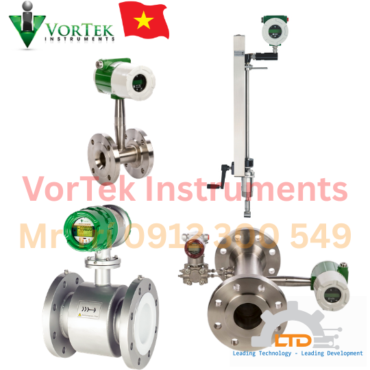M23 Insertion Vortex Flowmeter VorTek Instruments Việt Nam, Cảm biến lưu lượng xoáy dạng insert chịu nhiệt độ cao 400°